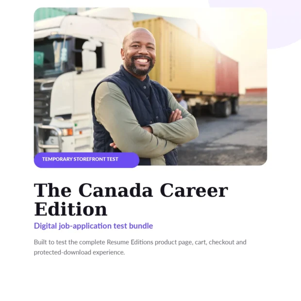 Canada Career Edition Test Bundle Cover